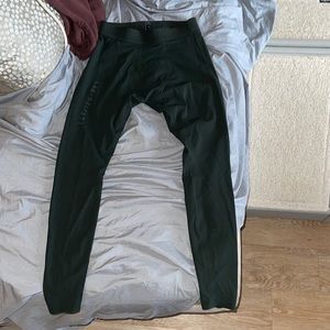 Forest green license to train 27” mens leggings/ tights